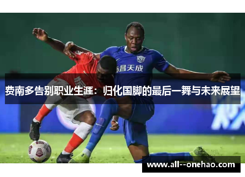 费南多告别职业生涯:归化国脚的最后一舞与未来展望 费南多告别职业生涯:归化国脚的最后一舞与未来展望